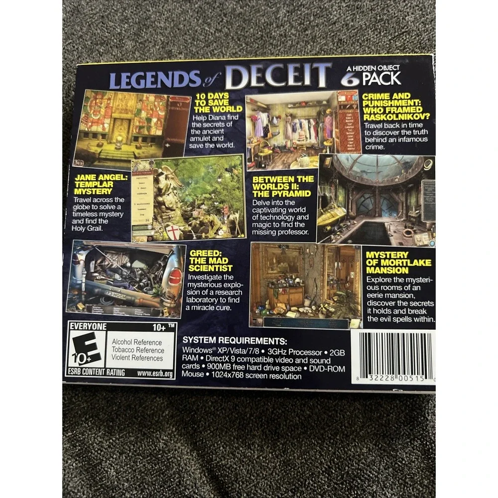 Legends of Deceit PC Game Hidden Object 6 pack sinister baffling curious clever